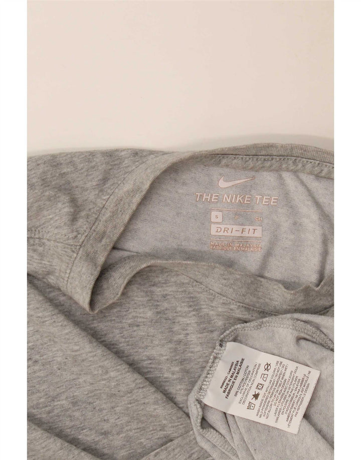 Nike Mens Dri Fit T-Shirt Top Small Grey Cotton