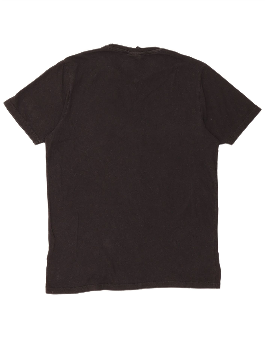 ELLESSE Mens Graphic T-Shirt Top Medium Black Cotton