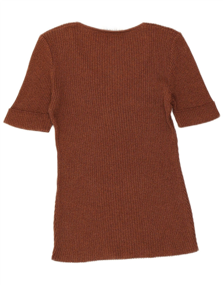 Innocenti Dame Bluse Top UK 10 Lille Brun