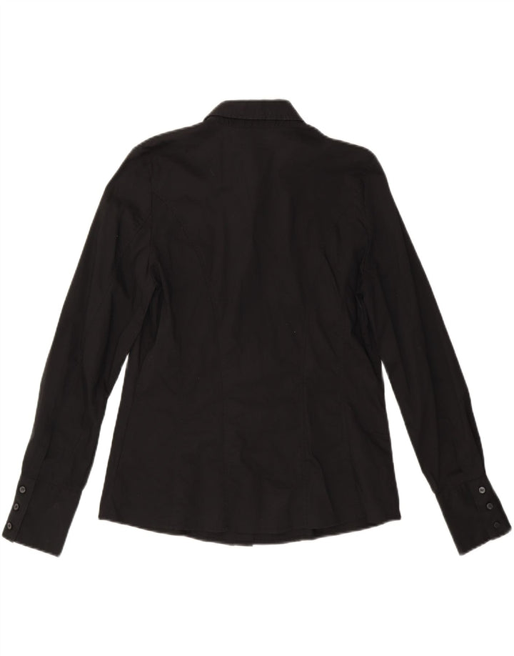 LIU JO Womens Shirt IT 46 Large Black Cotton Vintage Liu Jo and Second-Hand Liu Jo from Messina Hembry 