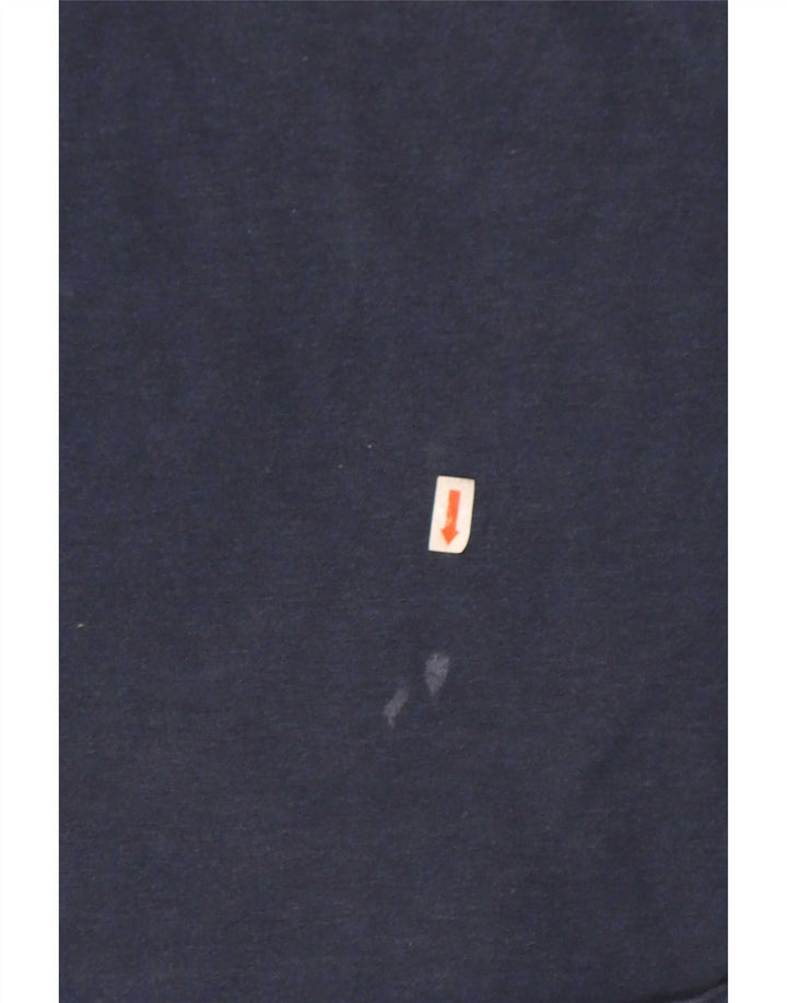 Superdry Mens Graphic T-Shirt Long Sleeve Medium Navy Blue