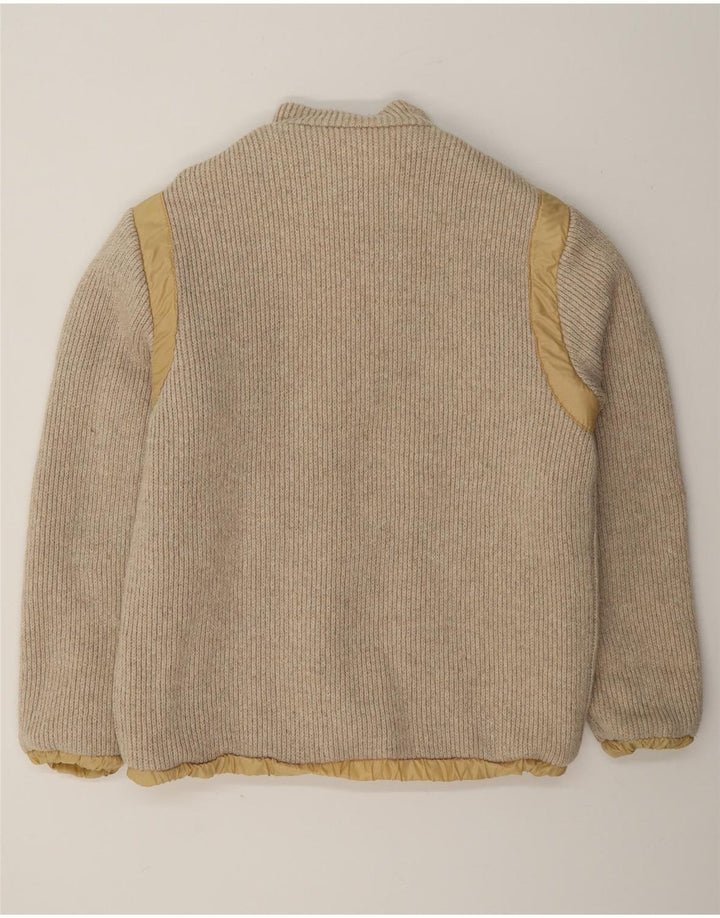 Vintage muška reverzibilna bomber jakna UK 36 Mala bež