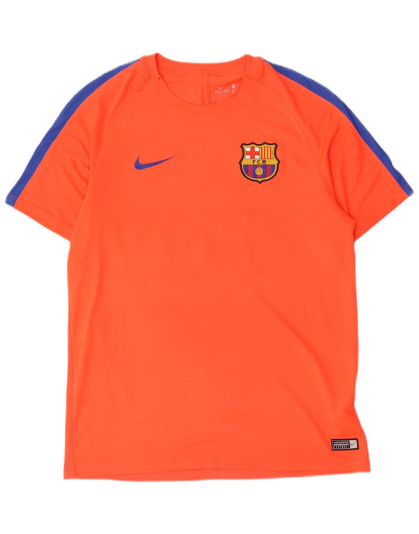 Nike Mens Barcelona Graphic póló felső nagy narancssárga színű Colourblock poliészter