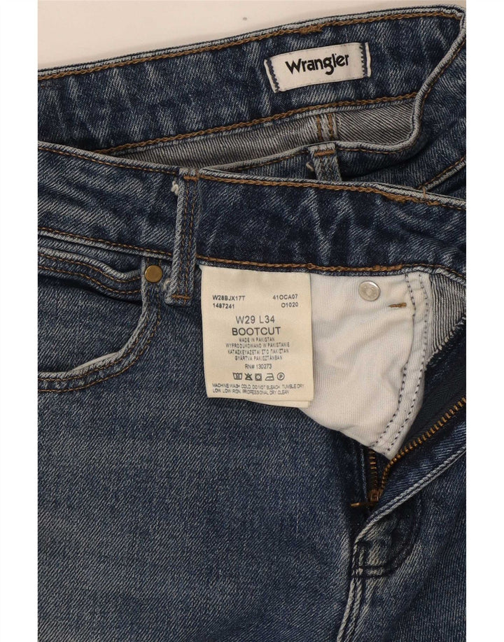 Wrangler Womens Bootcut Jeans W29 L34 Blue Cotton