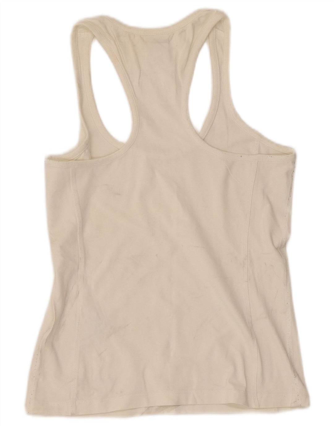 Champion Womens Vest Top UK 12 Medium White Cotton