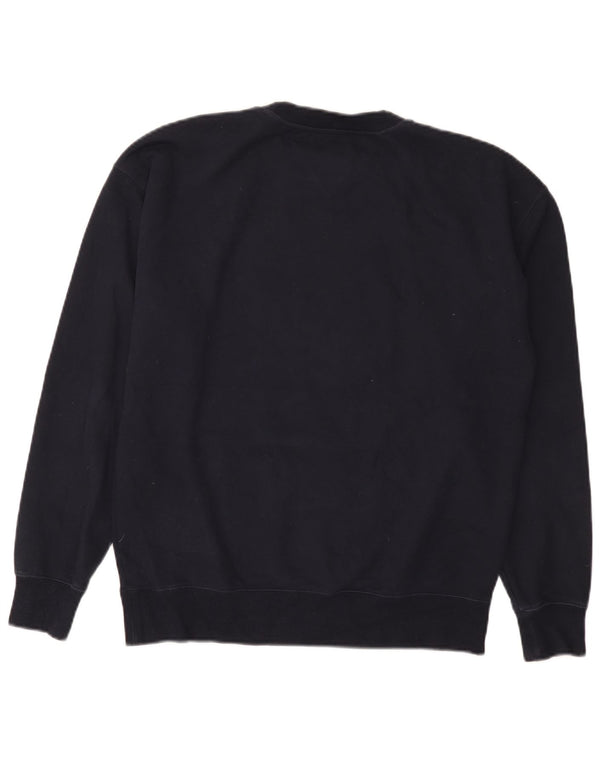 Tommy Hilfiger Mens Graphic Sweatshirt Jumper XS Navy Blue Cotton