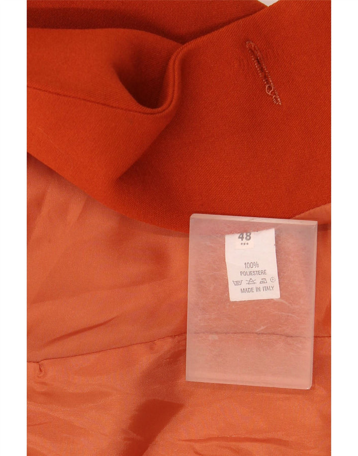 Giacca blazer da donna a 1 bottone HALFON IT 48 XL poliestere arancione