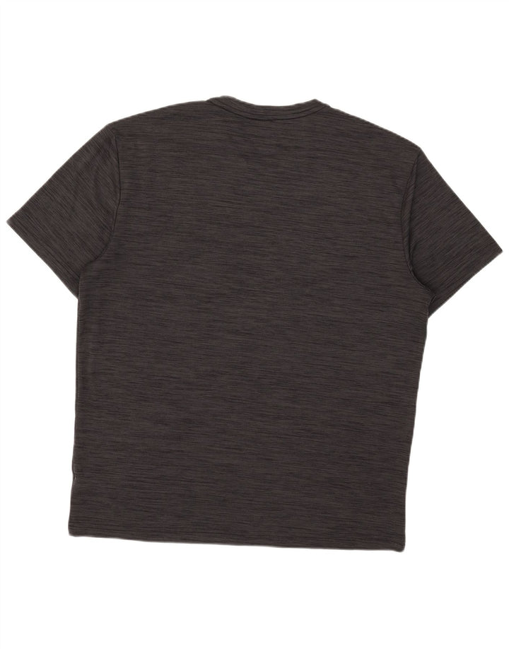Reebok Herre T-Shirt Top XL Grå Flecked Polyester