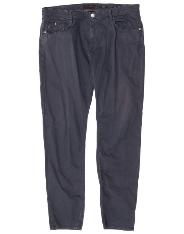 Massimo Dutti Мужские повседневные брюки Slim Fit EU 46 XL W36 L30 Темно-синие