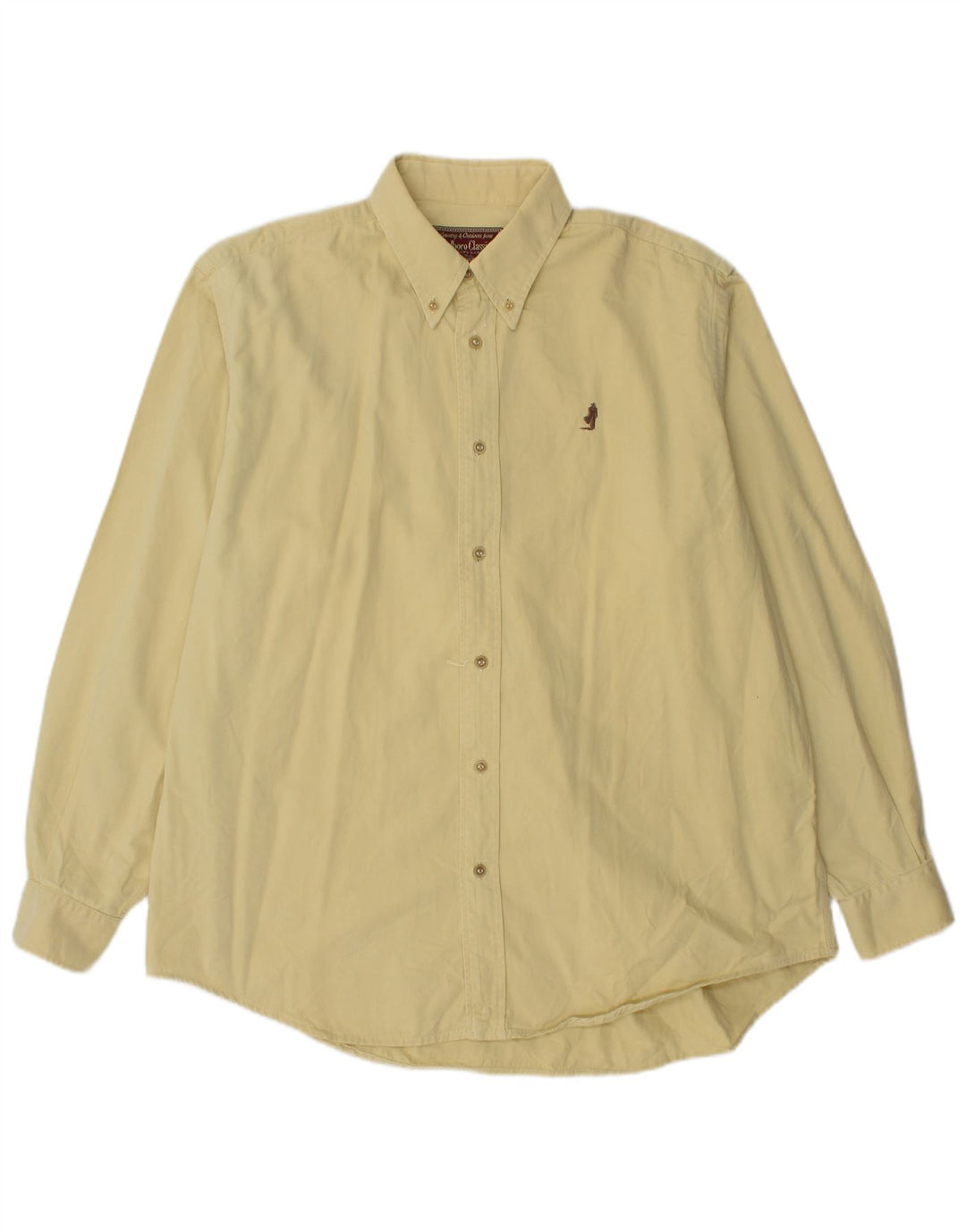 Marlboro Classics Mens Shirt XL Beige Cotton