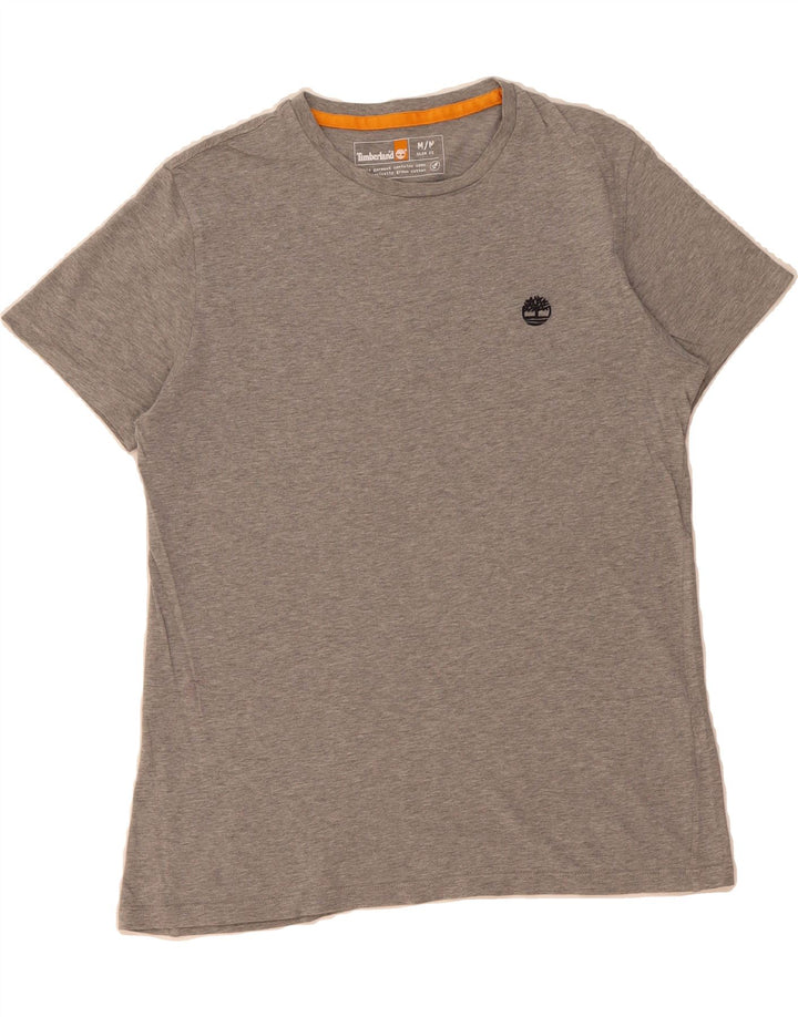 TIMBERLAND Mens Slim Fit T-Shirt Top Medium Grey Cotton Vintage Timberland and Second-Hand Timberland from Messina Hembry 