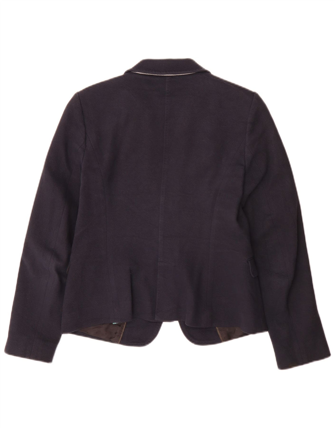 Jaqueta blazer feminina Massimo Dutti com 1 botão UE 40 algodão azul marinho médio