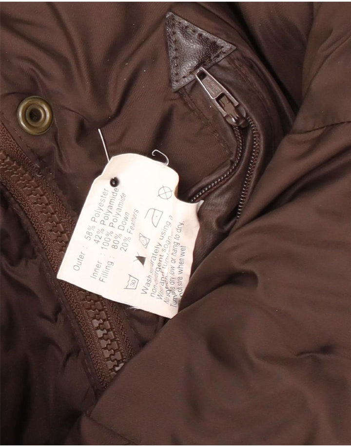 Giacca imbottita da donna Barbour UK 12 Poliestere marrone medio