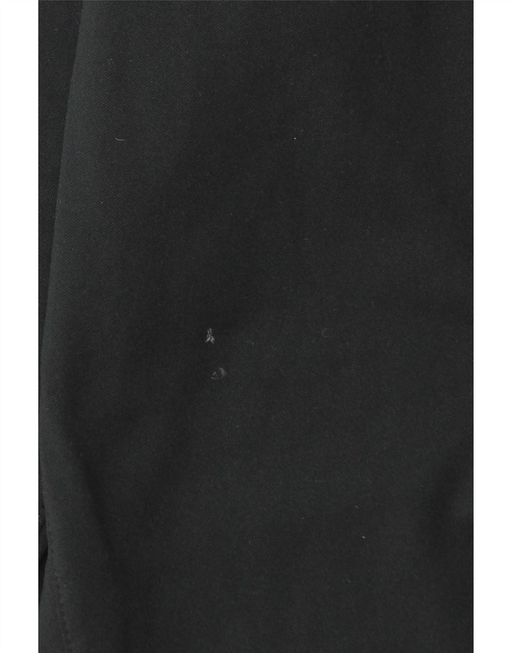 Top della tuta da ginnastica Nike Dri Fit con collo e zip da uomo, poliestere nero medio