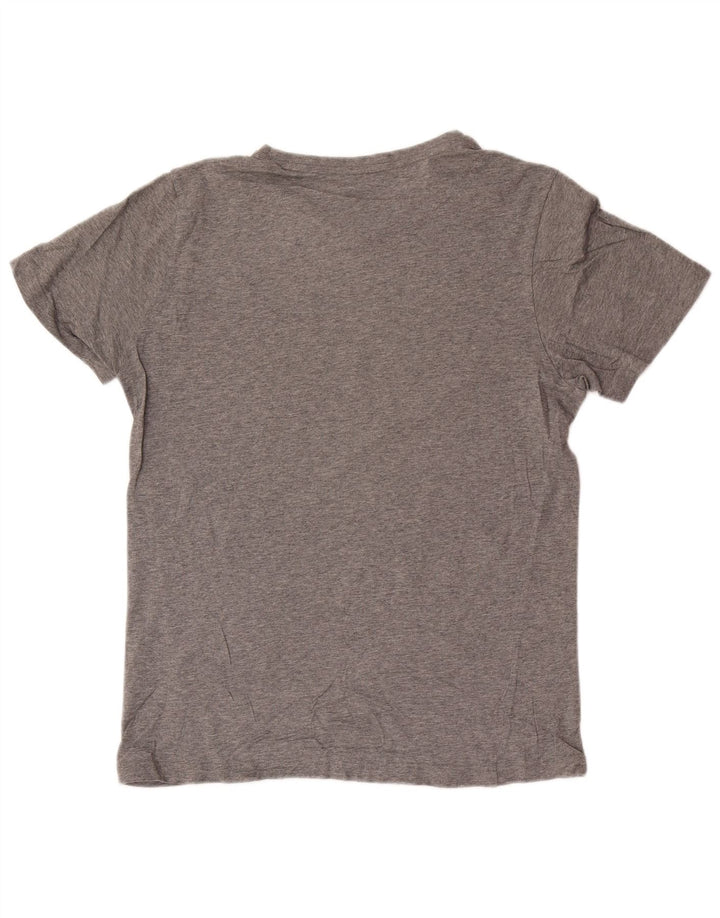 Puma Mens Graphic T-Shirt Top Medium Grey Flecked Cotton
