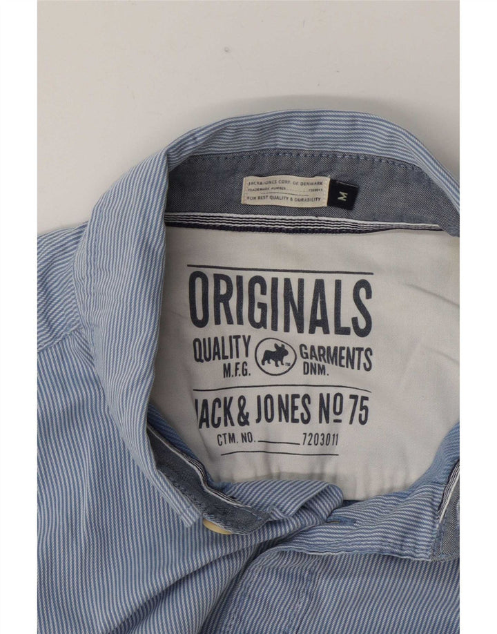 Camisa Jack & Jones Hombre Azul Medio Rayas Pintadas