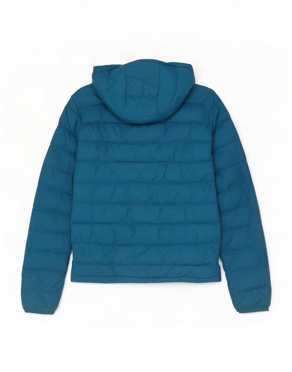 Mountain Warehouse női kapucnis bélelt dzseki UK 8 kis kék nylon
