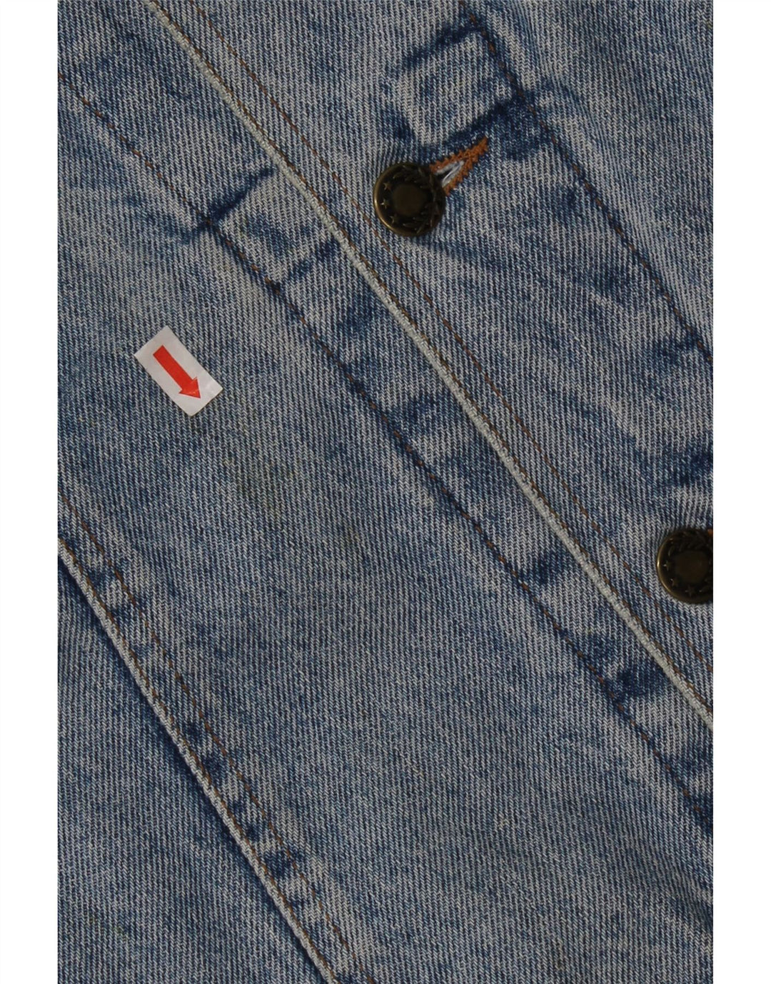 Vintage Mens Denim Jacket UK 38 Medium Blue Cotton