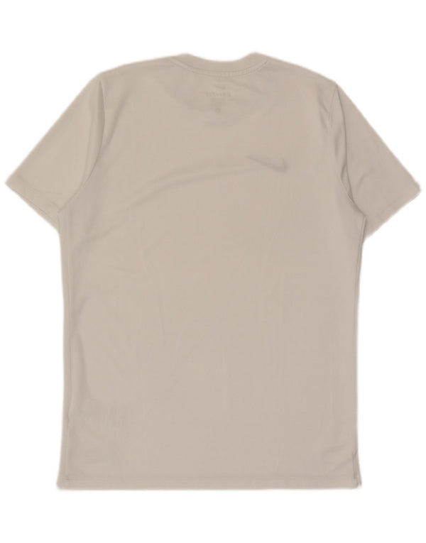Nike Mens Dri Fit T-Shirt Top Large White Polyester