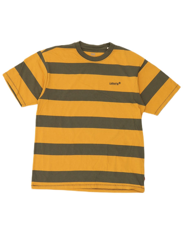 Levi's Vintage Fit T-shirt top til mænd, lille gul stribet bomuld