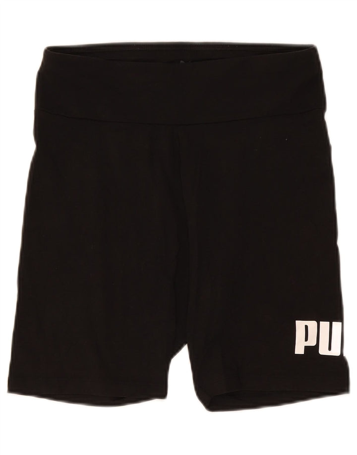 Puma Womens Graphic Sport Shorts UK 12 Medium Black