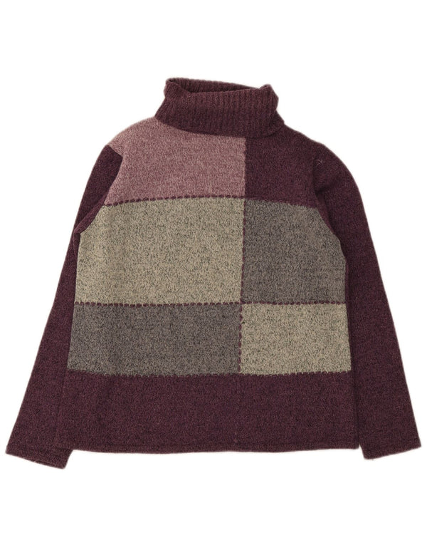 Essentials Dame Rullehals sweater UK 14/16 Large Purple