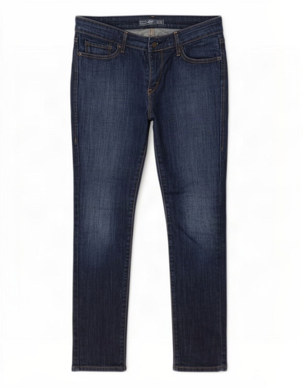 Женские джинсы скинни Levi's W30 L30 синие, хлопок