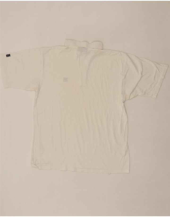 FILA Mens Polo Shirt Large White Cotton Vintage Fila and Second-Hand Fila from Messina Hembry 