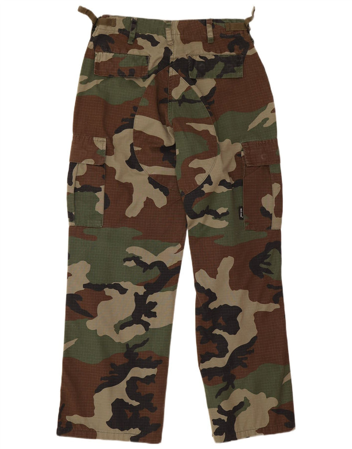Mil-Tec Mens Straight Cargo Trousers Small W28 L28 Multicoloured Camouflage