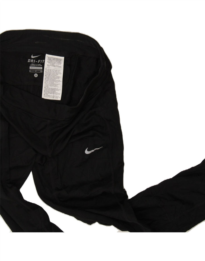 NIKE Womens Leggings UK 8 Small Black Polyester Vintage Nike and Second-Hand Nike from Messina Hembry 
