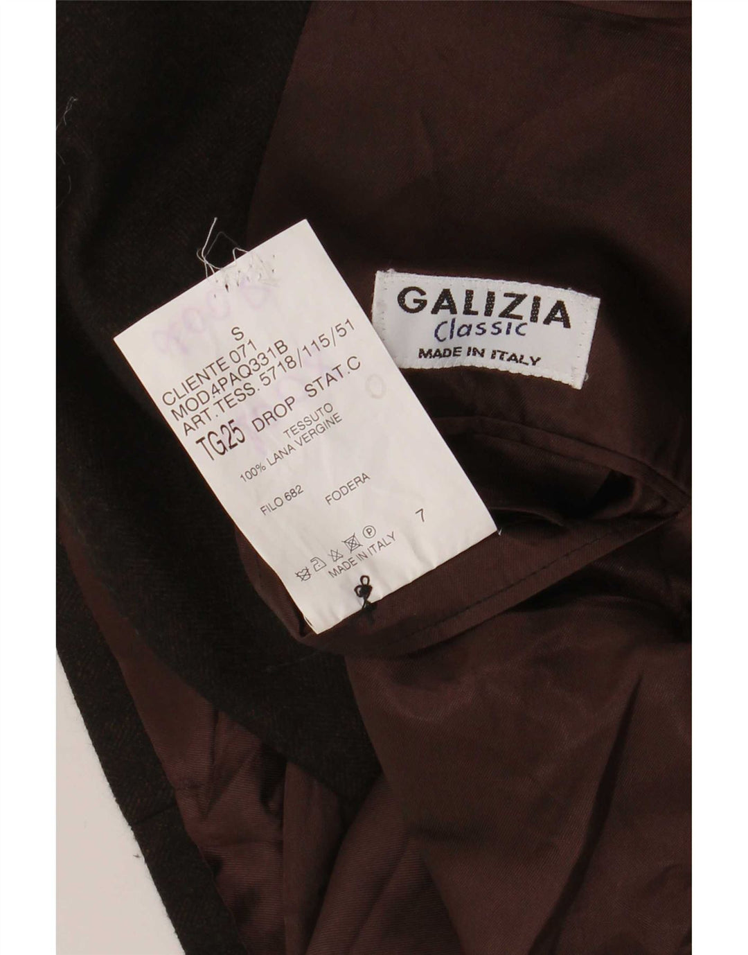 Jaqueta blazer masculina vintage com 3 botões Reino Unido 38 lã virgem marrom média