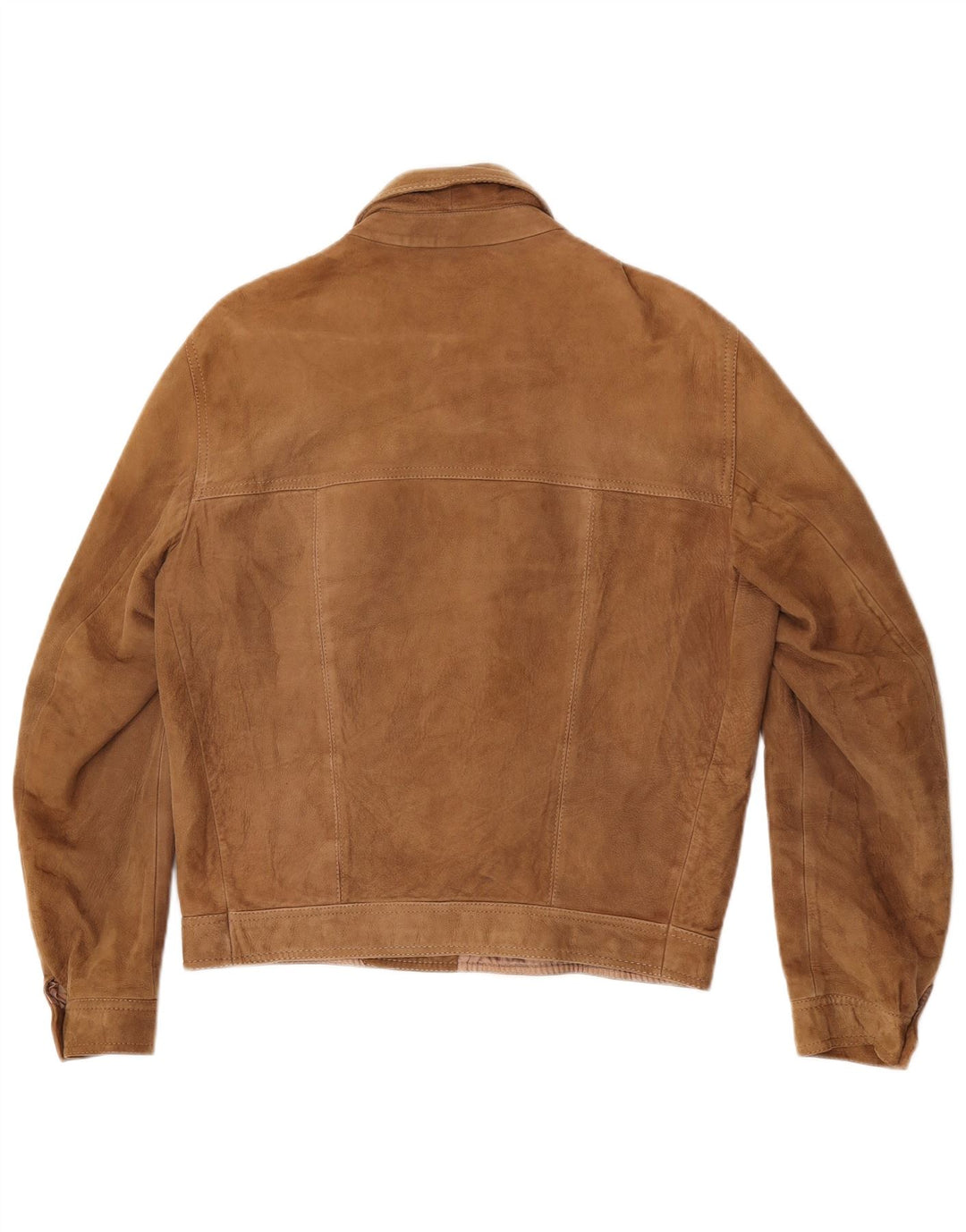 Vintage Mens Suede Jacket IT 50 Large Brown