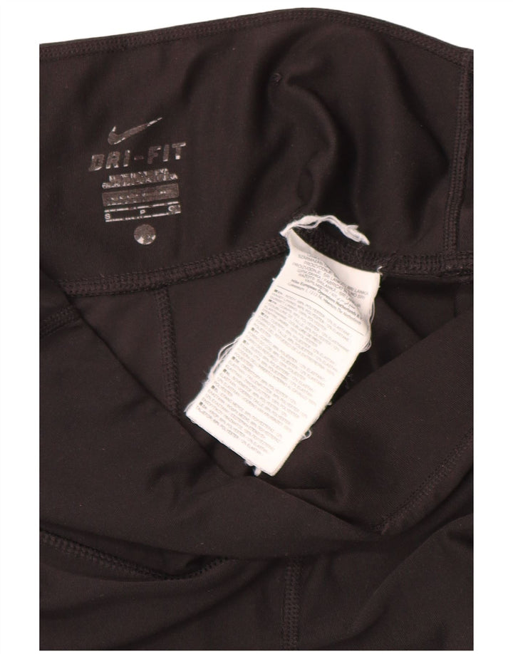 Nike Γυναικεία κολάν Capri UK 10 Small Black Polyester