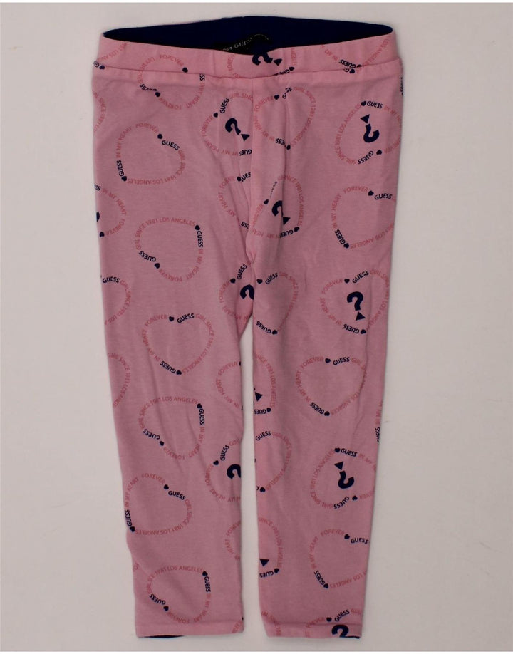 GUESS Baby Girls Graphic Leggings 18-24 Months  Pink Vintage Guess and Second-Hand Guess from Messina Hembry 