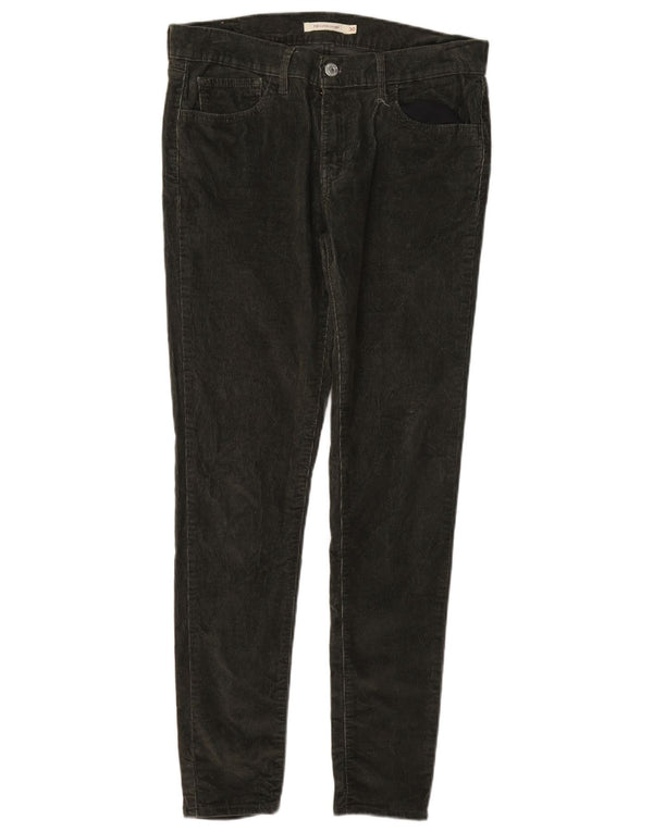 Levi's Damen 710 Super Skinny Cordhose W30 L30 Khaki Baumwolle