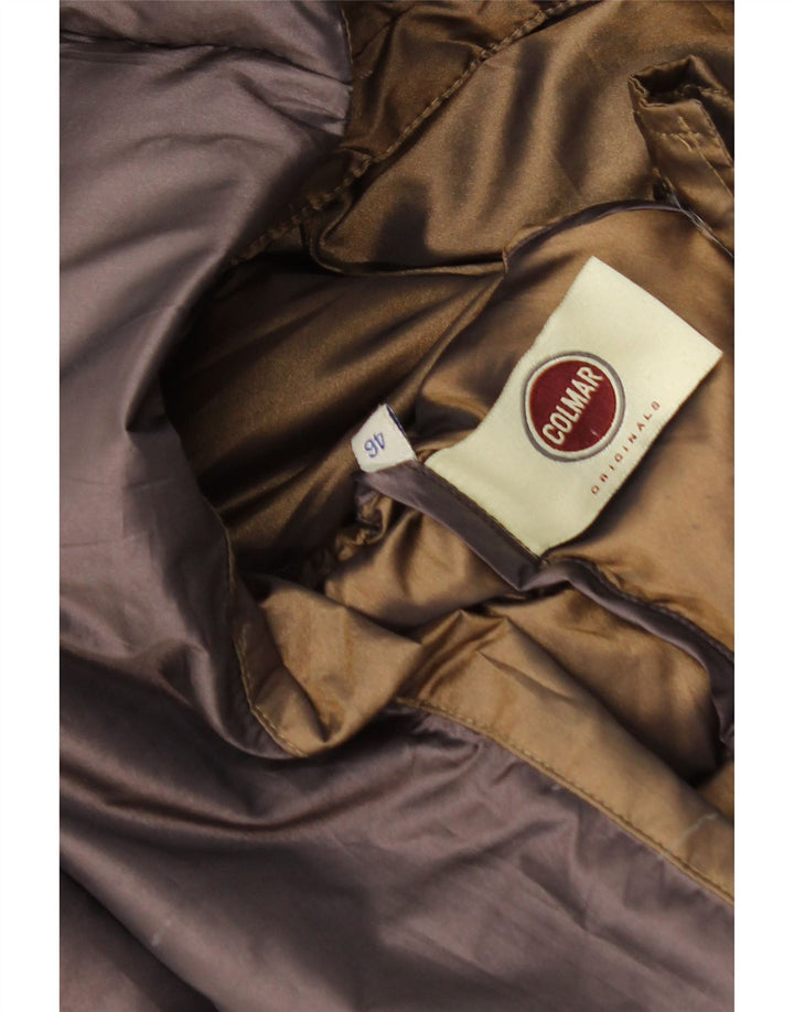 Colmar Womens Hooded Padded Jacket IT 46 Large Brown