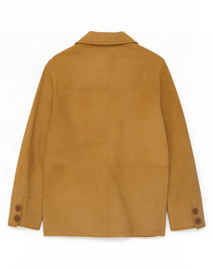 Винтажная женская замшевая куртка IT 42 Medium Beige Leather