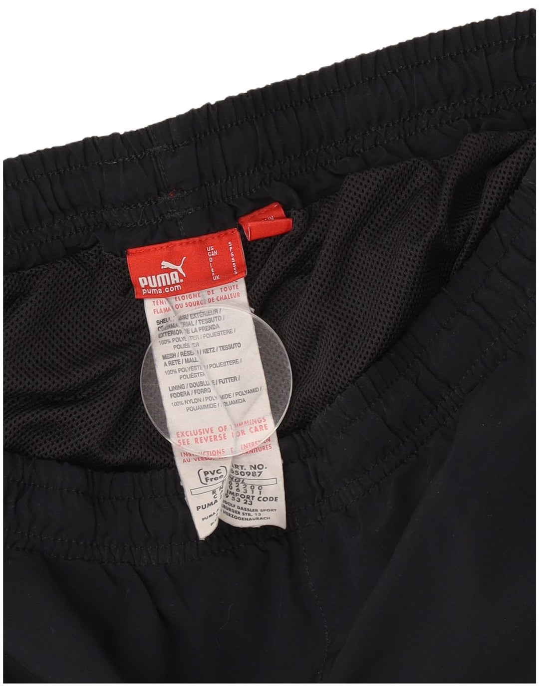 Pantaloni de trening Puma pentru bărbați, poliester negru mic
