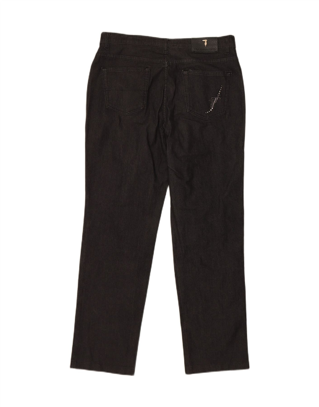 TRUSSARDI Womens Straight Jeans W32 L28 Grey Cotton Vintage Trussardi and Second-Hand Trussardi from Messina Hembry 