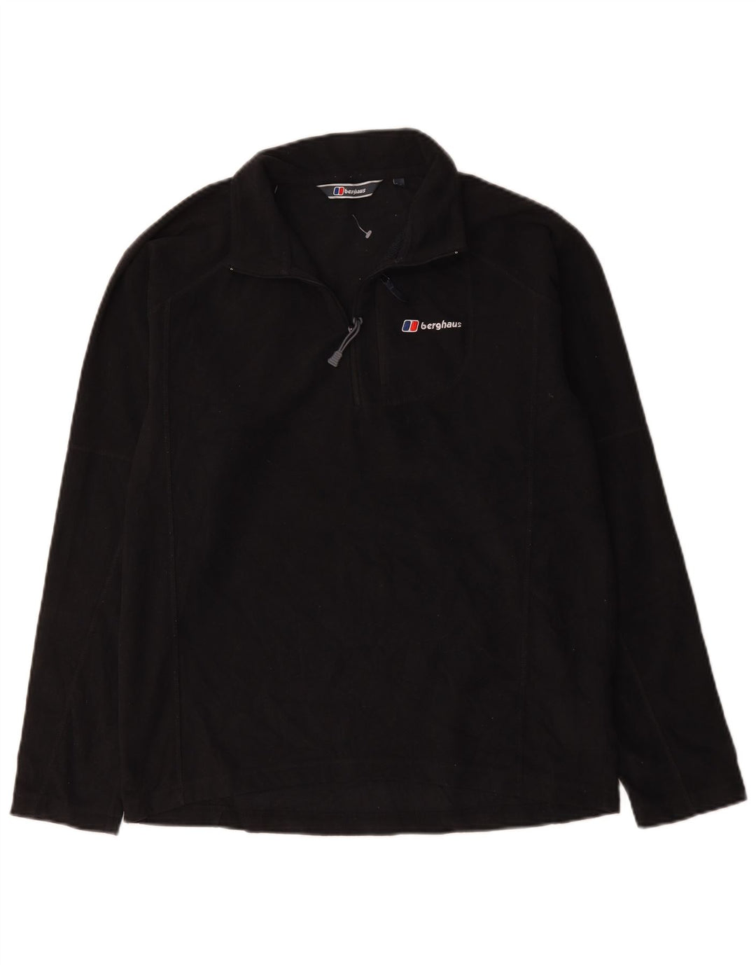Berghaus Fleece Jumper med lynlås til mænd mellem sort polyester