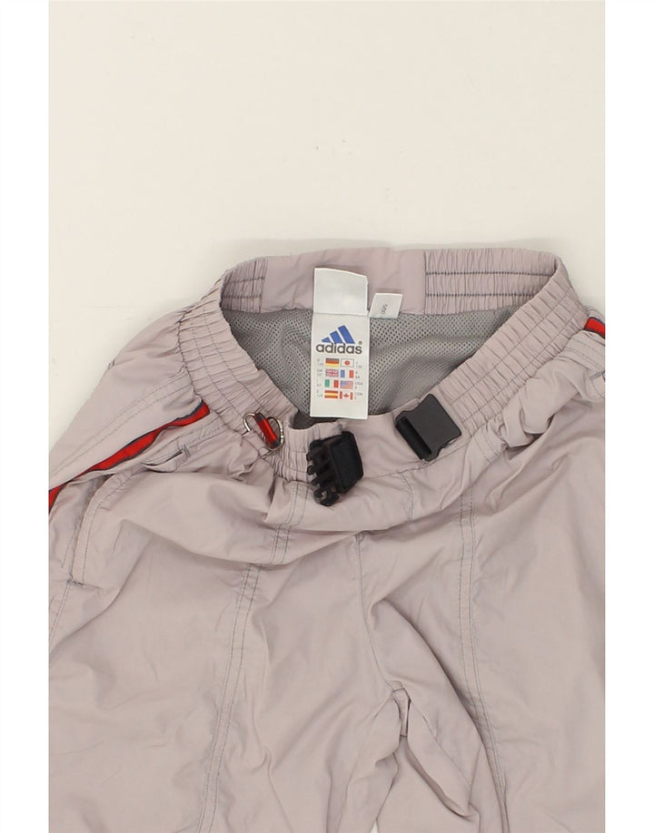 ADIDAS Girls Ski Trousers 8-9 Years Grey Polyamide Vintage Adidas and Second-Hand Adidas from Messina Hembry 