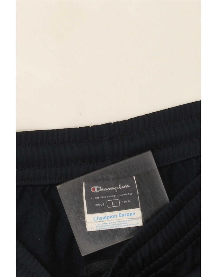 Champion Mens Tracksuit Trousers Large Navy Blue Polyester