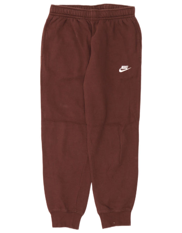 Nike Womens Tracksuit Trousers Joggers UK 10 Small Brown Cotton