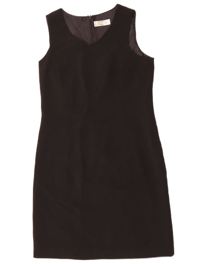 ST. BERNARD Womens Sleeveless Sheath Dress UK 12 Medium  Black Polyester