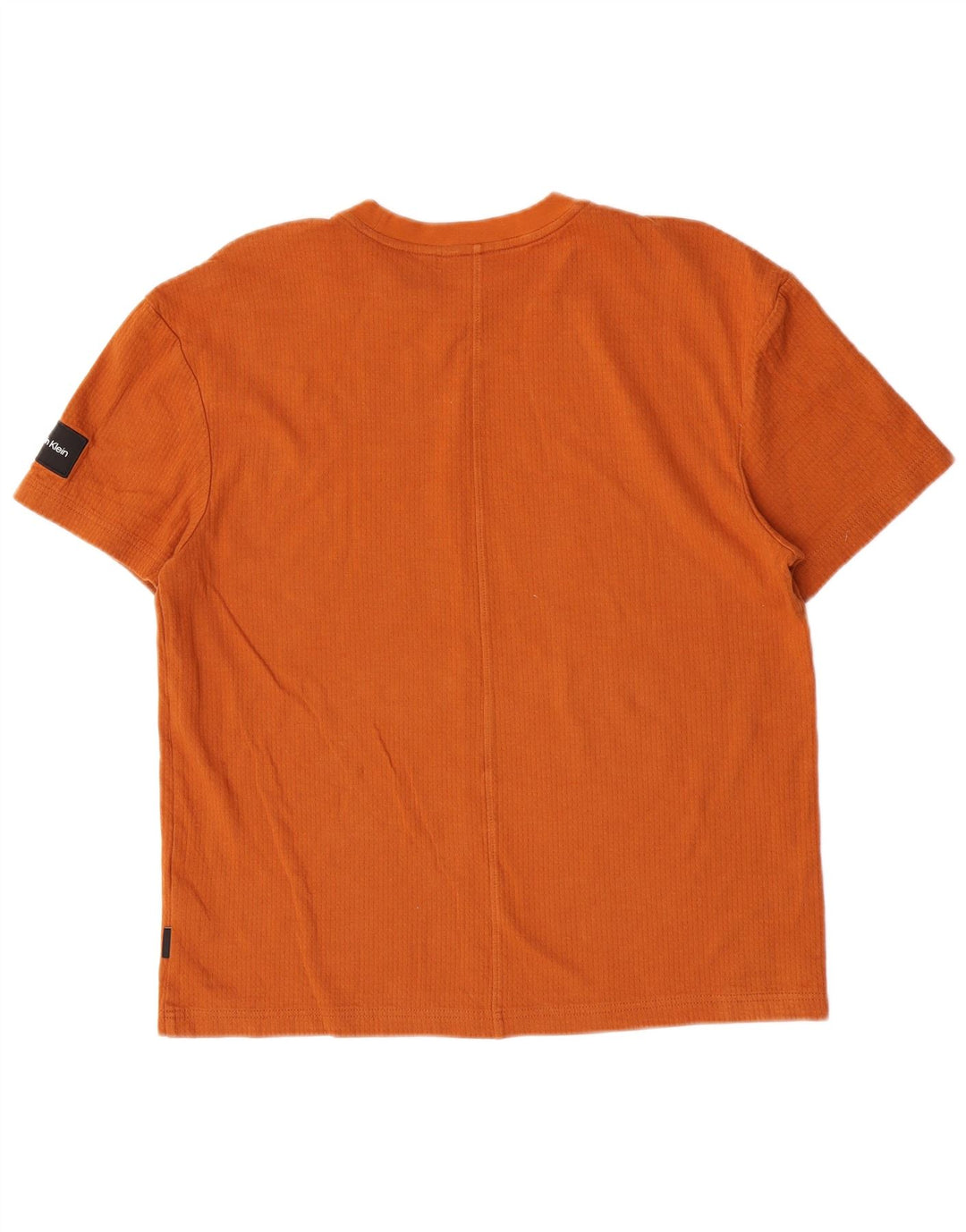 Calvin Klein Mens T-Shirt Top Medium Orange Cotton