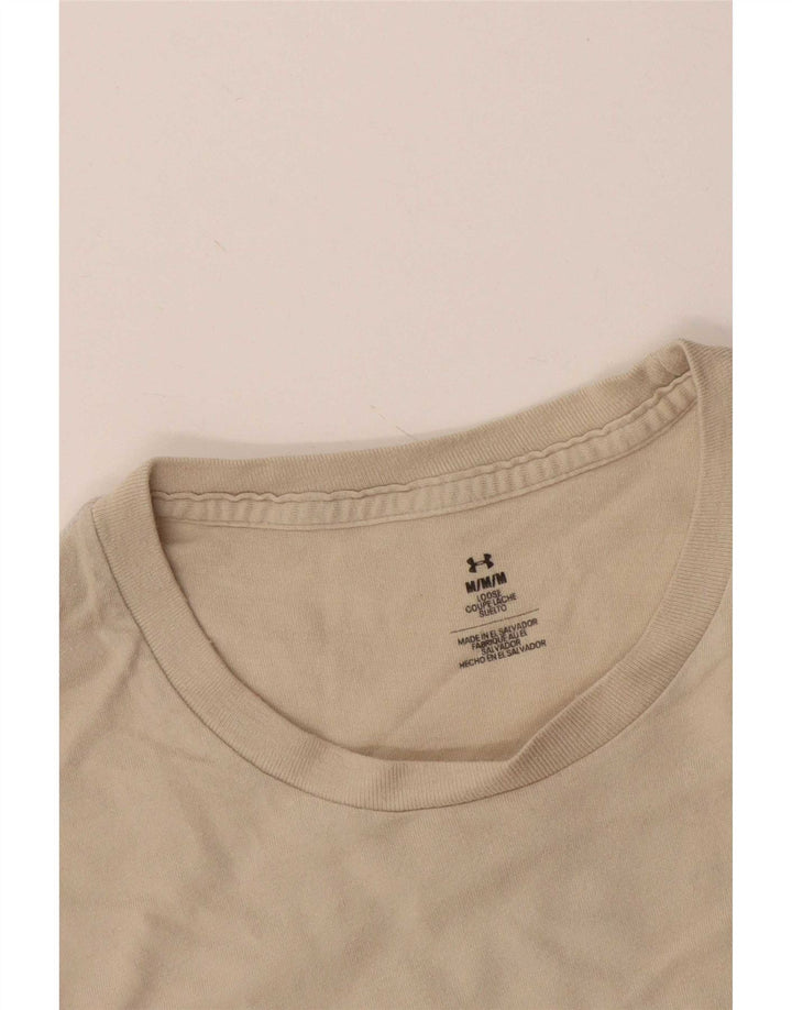 Under Armour Mens Graphic T-Shirt Top Medium Beige
