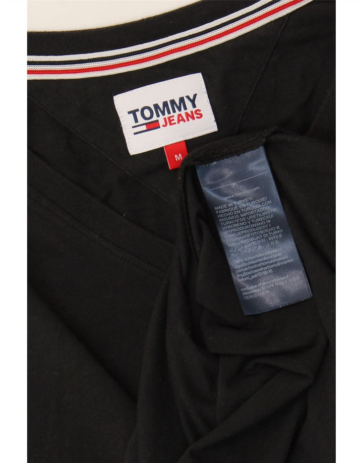 TOMMY HILFIGER Mens T-Shirt Top Medium Black Cotton Vintage Tommy Hilfiger and Second-Hand Tommy Hilfiger from Messina Hembry 
