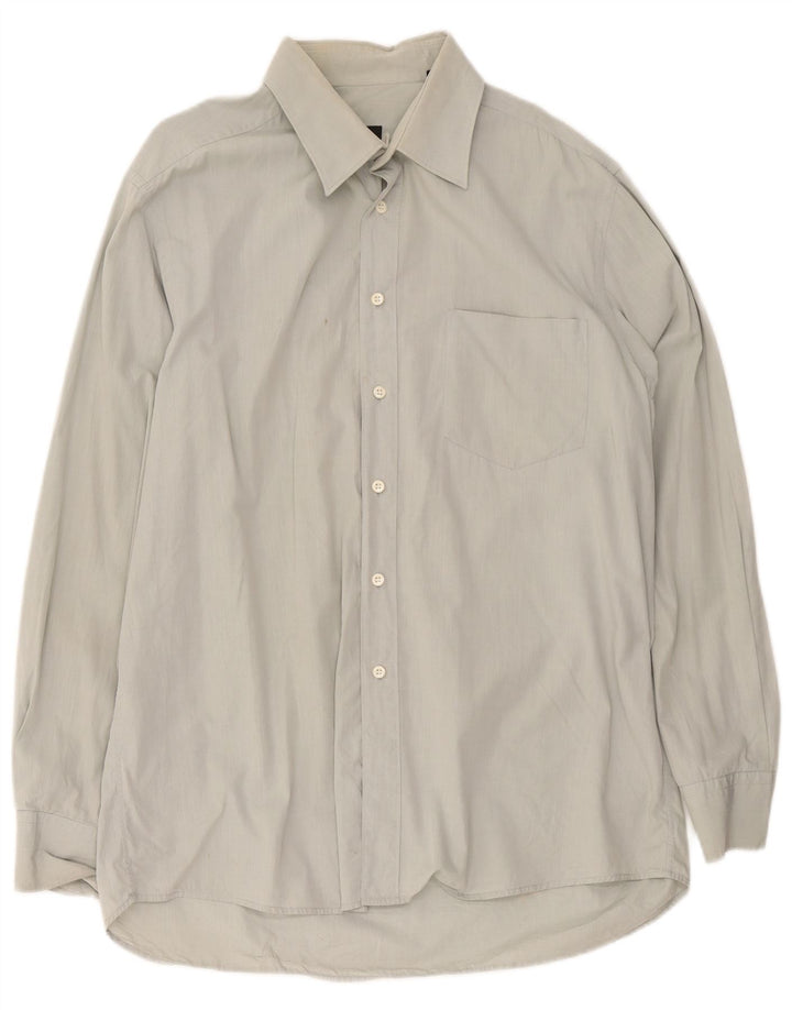Camicia da uomo Hugo Boss taglia 17 1/2 44 XL grigia