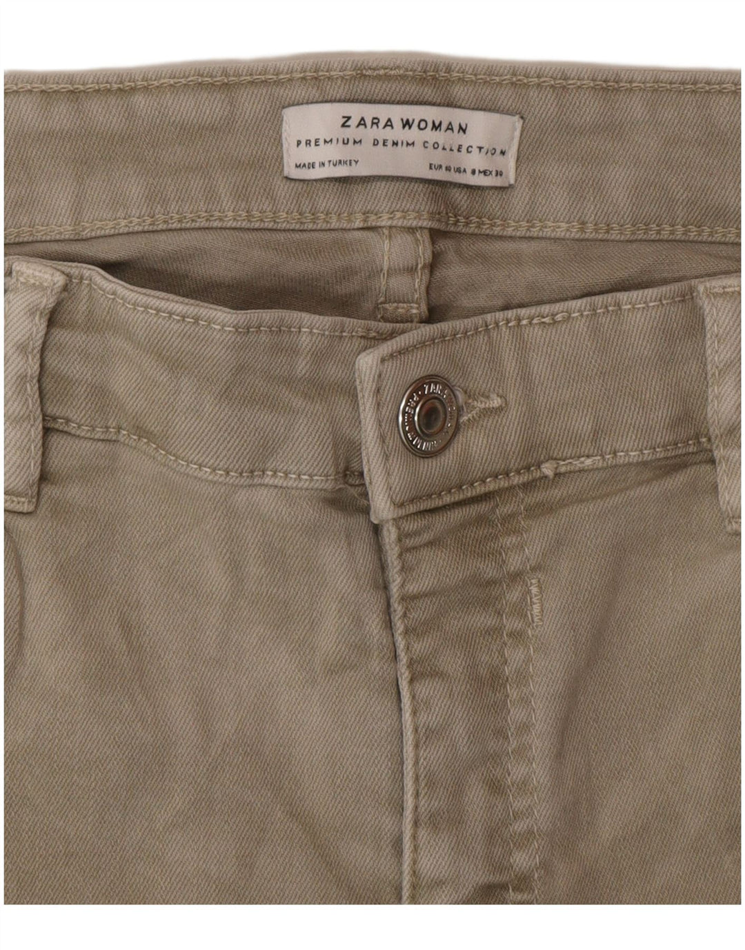 Zara Womens Slim Jeans EU 40 Medium W30 L26 Grey