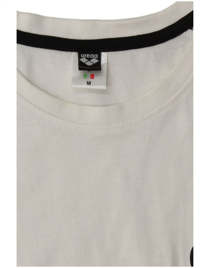 Arena Mens Graphic Vest Top Medium White Cotton